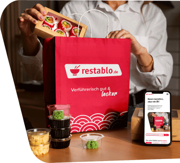 Person mit Bestellung